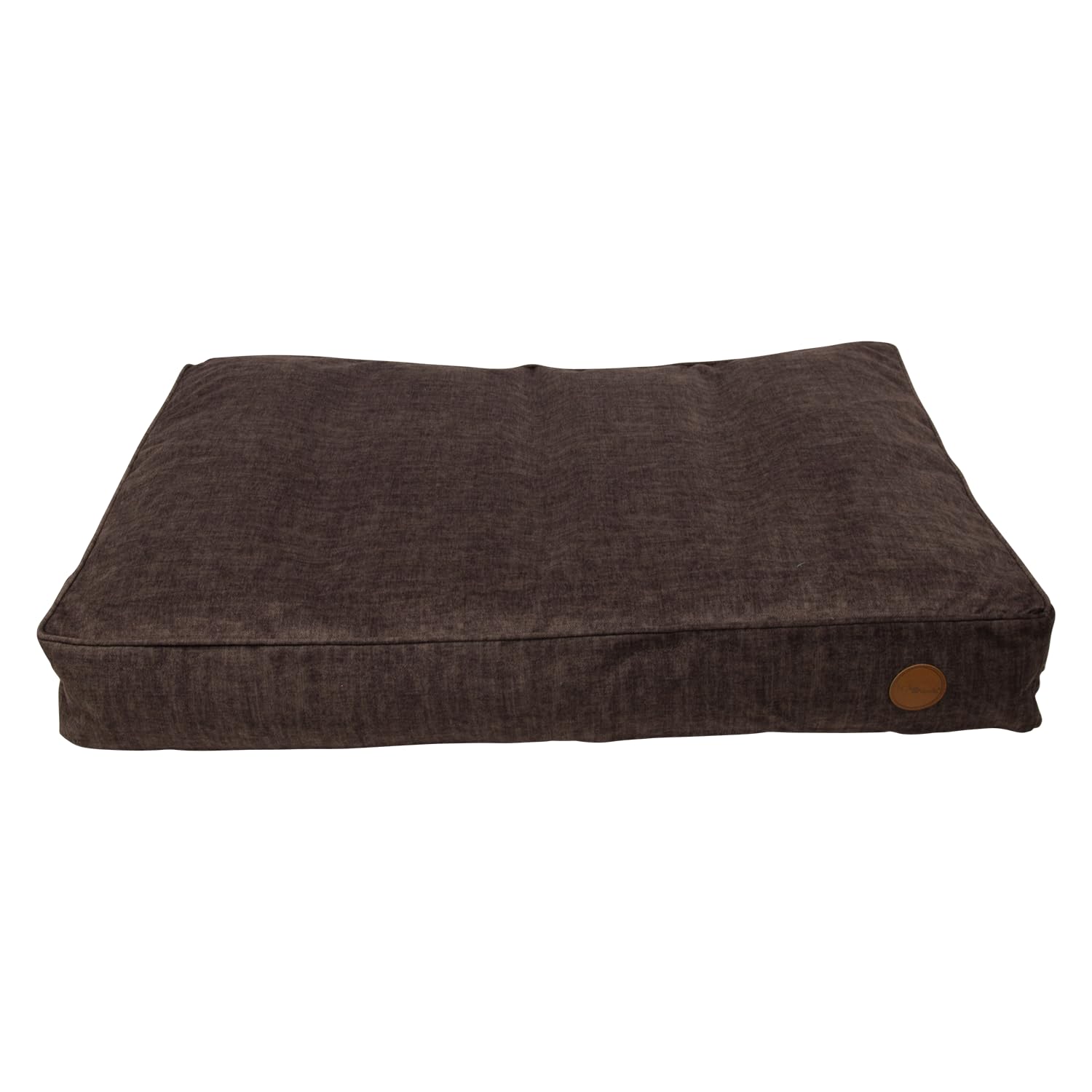 Cojín para animales de 70 x 100 cm con relleno de espuma alta densidad color marrón