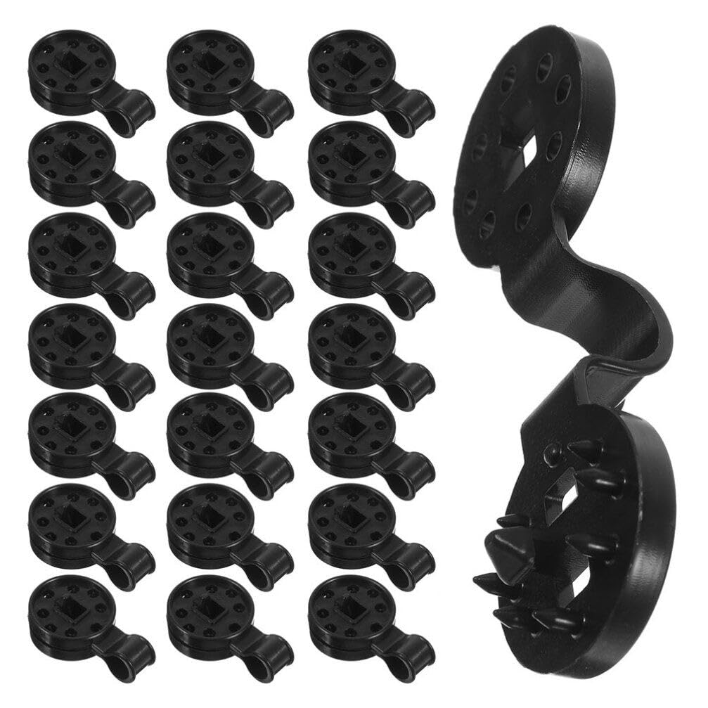 HANABASS 150Pcs Shade Cloth Clips Round-Shape Clips Shade Fabric Clips Garden Netting Clips Net Clamps