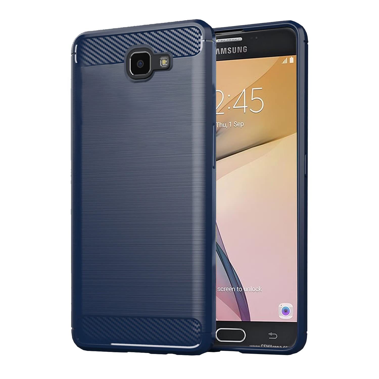 Pikkme Samsung Galaxy J7 Prime Back Cover |Hybrid Shock Proof | Matte Soft Silicon Flexible | Back Case for Samsung Galaxy J7 Prime (Blue) (B0BY576TBR) Amazon Price History, Amazon Price Tracker