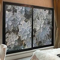 Vista 9 de Película de privacidad para ventana, color blanco y negro, calcomanías para ventanas manchadas, adhesivo estático para ventana, calcomanía