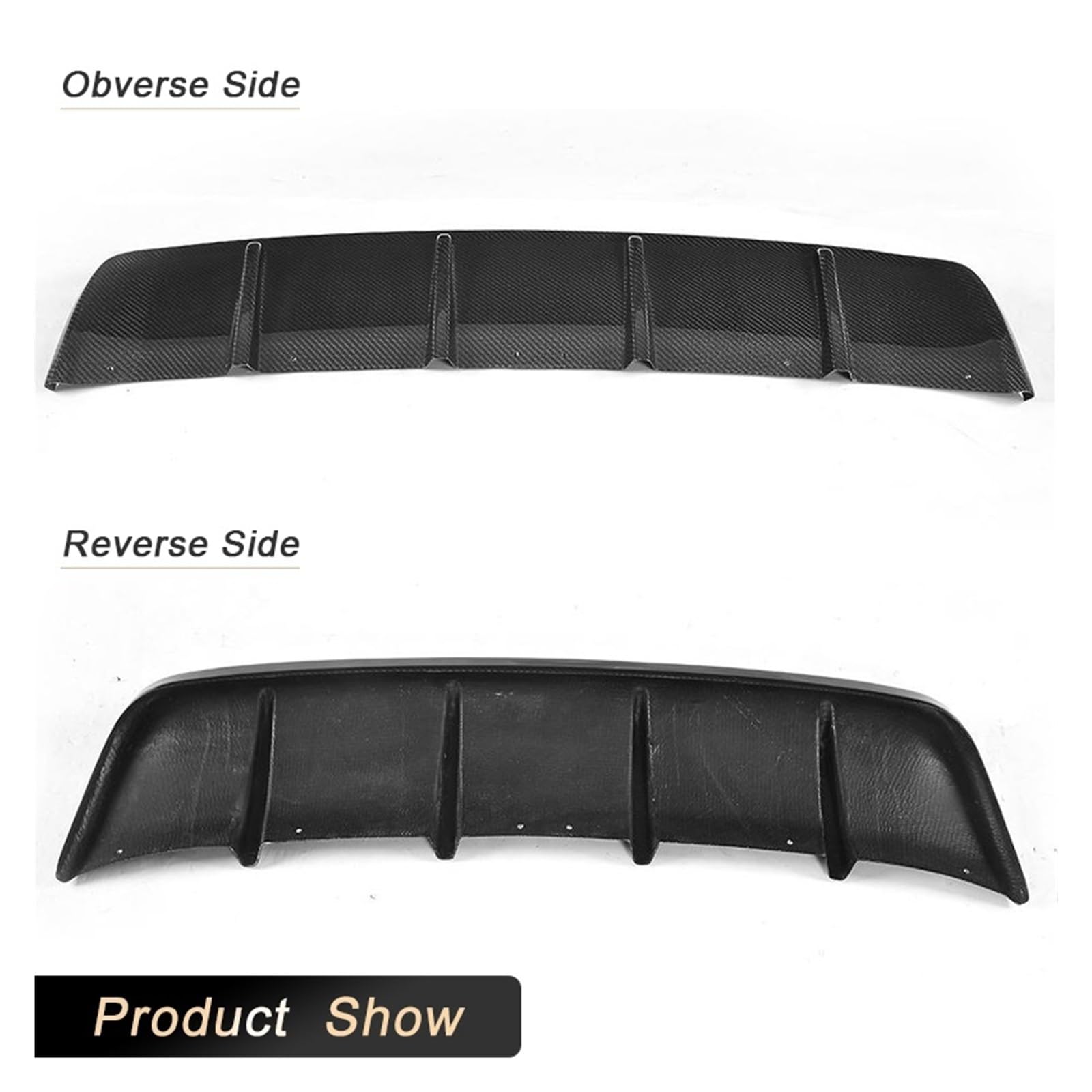 Dyfuzor tylnego zderzaka, kompatybilny z Maserati Levante 4-drzwi 2016 2017 dyfuzor tylnego zderzaka samochodu Spoiler (Color : FRP)