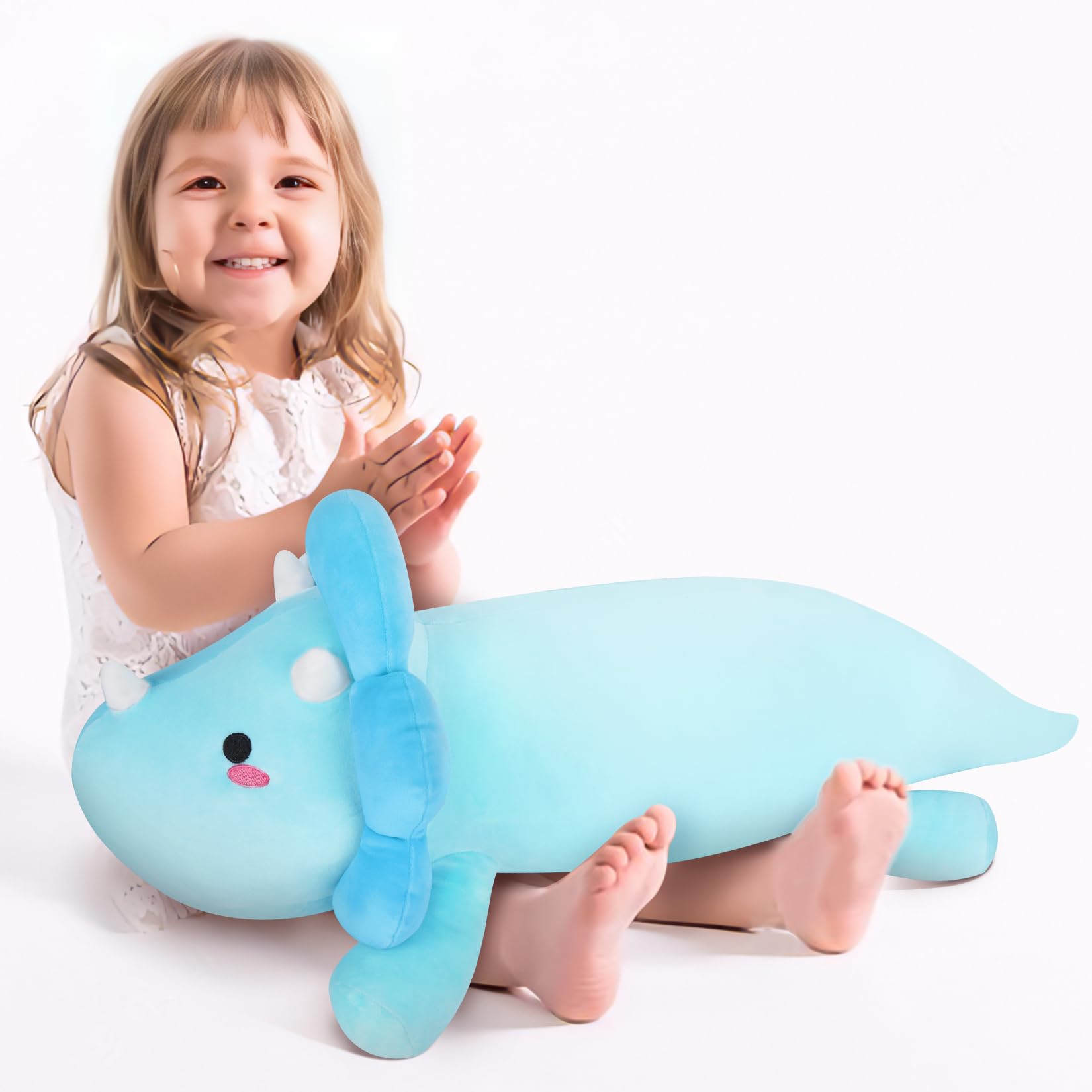 Leokawin Dinosaur Stuffed Animals, 31" Cute Dinosaur Plush Pillow Toy