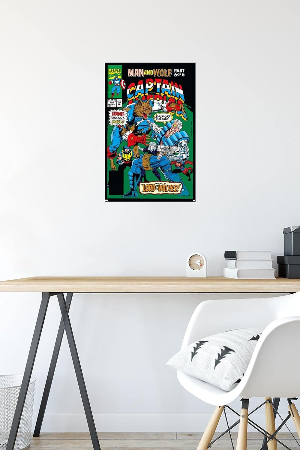 Trends International Marvel: Year of The Shield - Captain America Werewolf - Cable Wall Poster, 22.4L x 14.7W, Premium Unframed Version