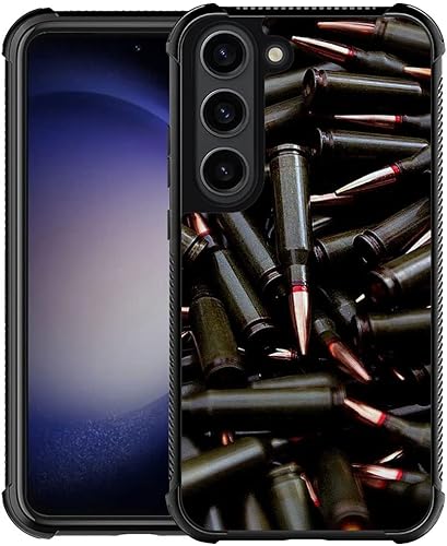 Vista 20 de Funda compatible con Samsung Galaxy S23 Ultra, diseño gráfico de bandera estadounidense en blanco y negro, acrílico, a prueba de golpes