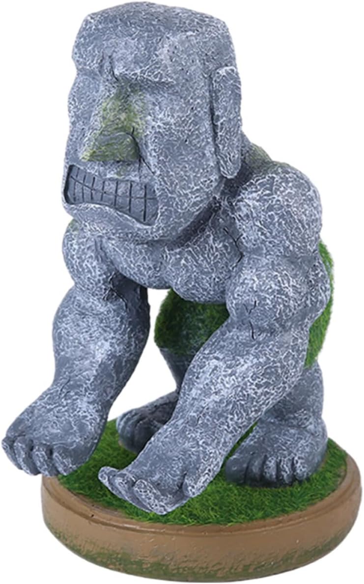 MAGICLULU Resin Moai Stone Statue Game Controller Stand with Stable and Practical Design for Desktop Home Use, Decorative and Unique Gaming Accessory