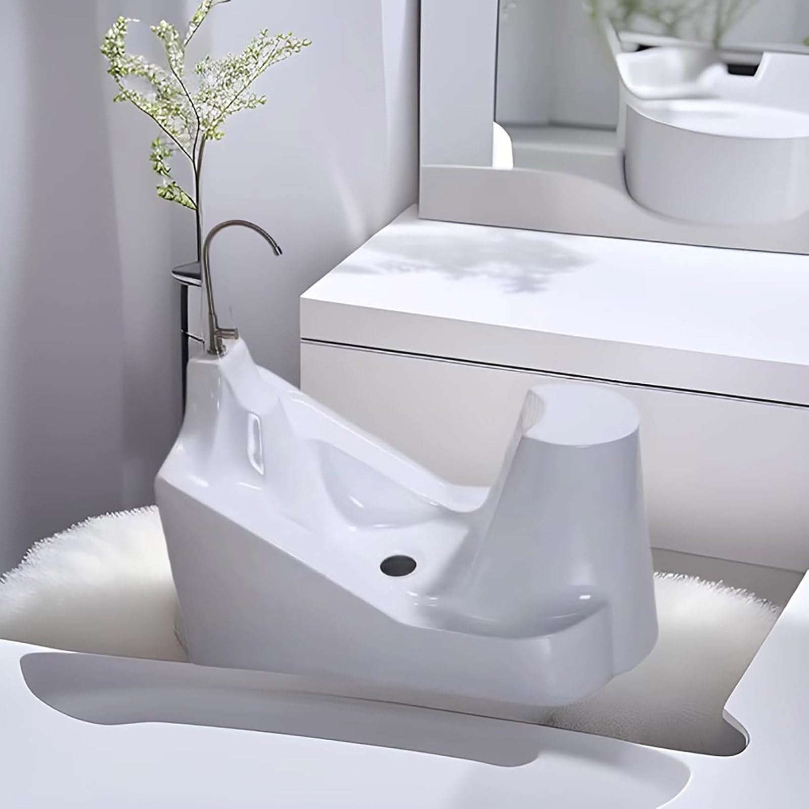 Kąpiel do stóp dla Ablution, umywalka do czyszczenia modlitewnego z kranem, idealna higiena osobista i łagodzenie stresu