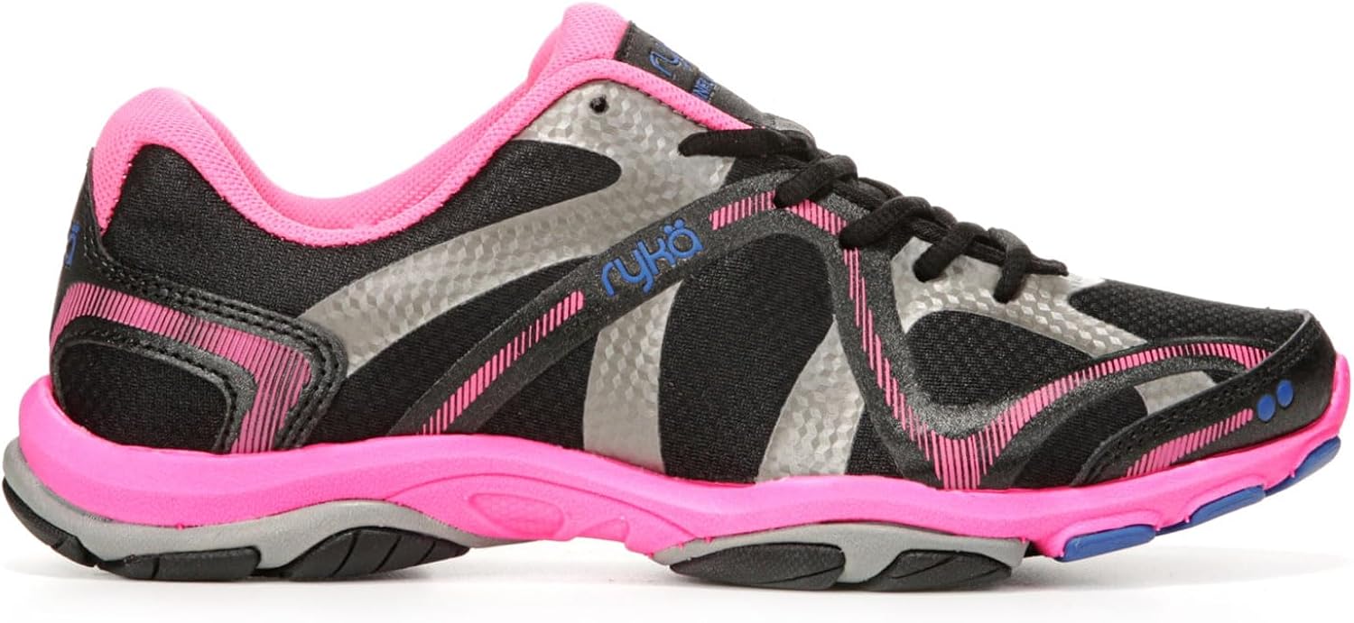 Ryka Women's, Influence Training Shoe 6.5 Wide Black Pink