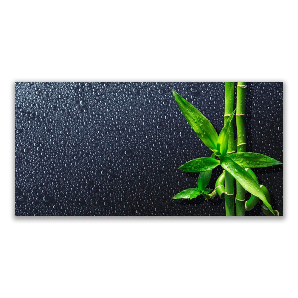 Tableau moderne en verre trempé Tulup 140x70 cm - Finition premium design floral