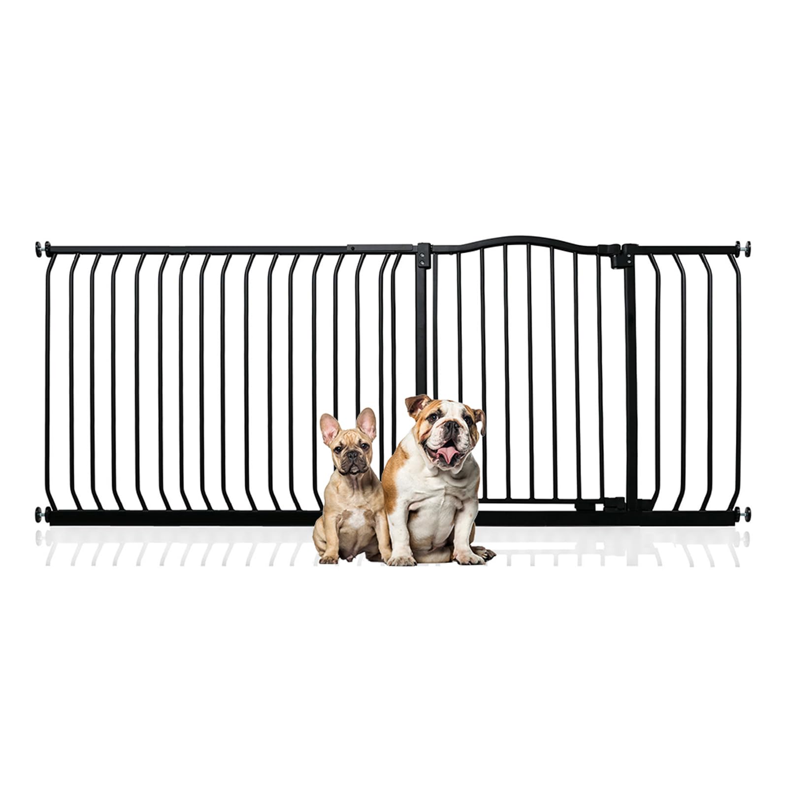 Bettacare Curved Top Dog Gate, 161cm - 170cm, Matt Black, Pressure Fit Pet Gate for Puppy and Dog, Easy Installation — view 50