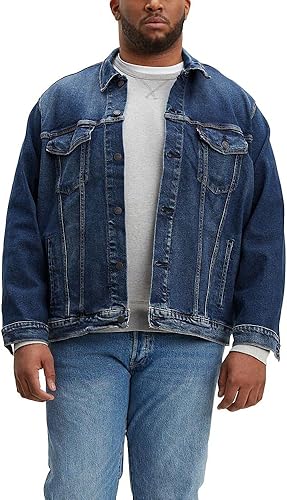 Levi's Men's Big-Tall Big & Tall Trucker Jacket Outerwear, -Colusa/stretch, 2XL