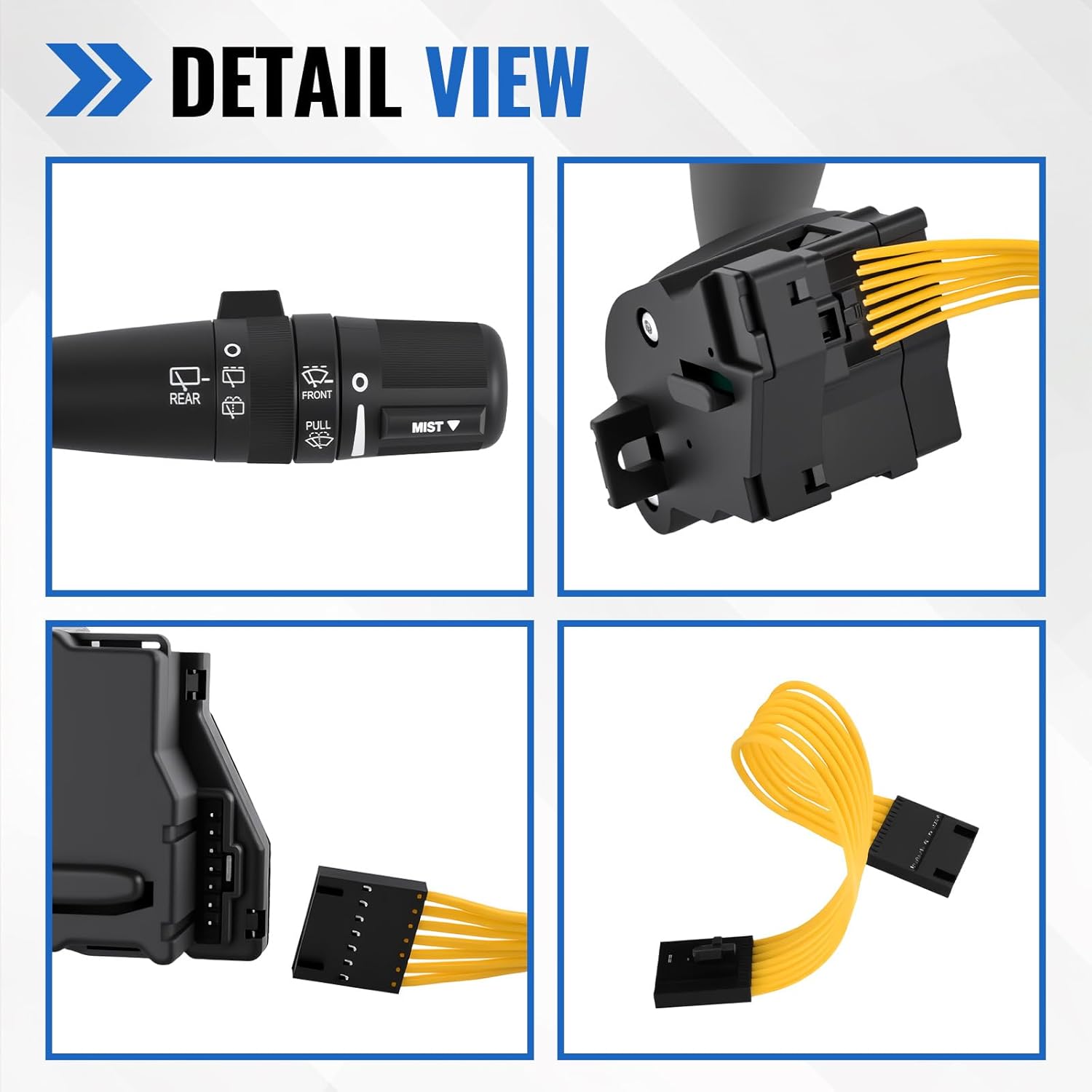 68003215AD Windshield Wiper Switch, Fit for 2007-2017 Jeep Wrangler 2008-2010 Jeep Commander Grand Cherokee, Replace 68003215AA WP409