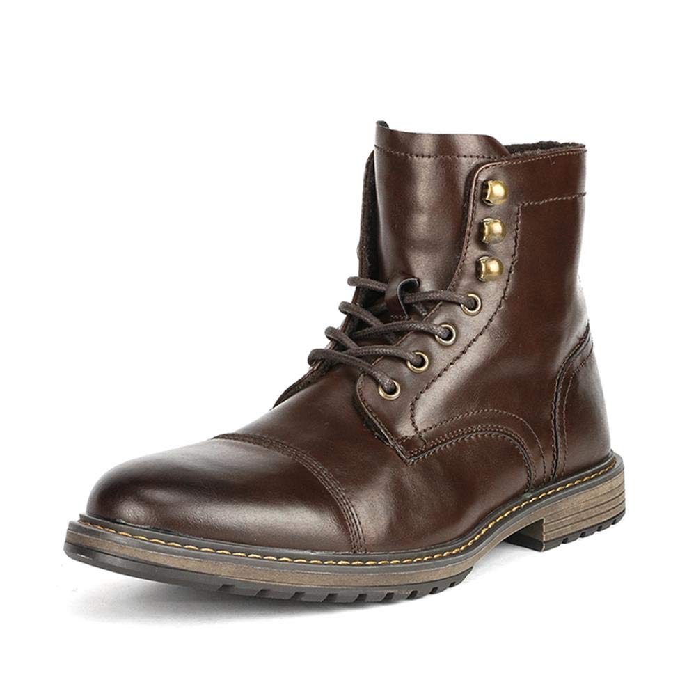 Bruno MarcMen's Motorcycle Boots Oxford Dress Boot