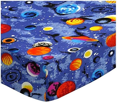 SheetWorld Fitted Cradle Sheet - Planets - Made In USA