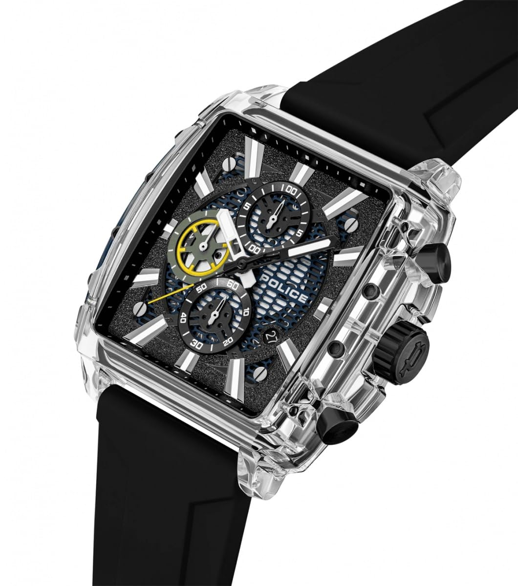 Police PEWGO00776X0 Clout Octet Herrenuhr mit 8 Silikonbändern zum Wechseln
