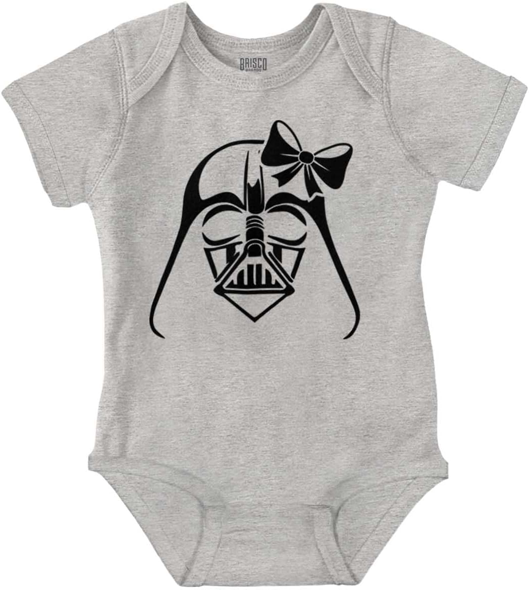Brisco Brands Girly Cute Sci Fi Villain Funny Cool Baby Bodysuit Jumper Girls