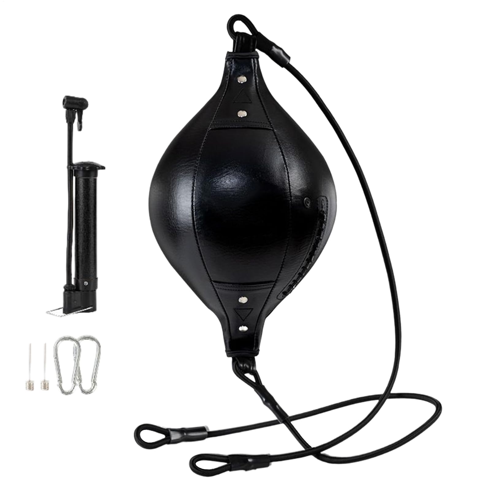 Doppelendiger Boxsack – Doppelter elastischer Boxsack aus PU-Leder | Flexibler Boxball | Für die Koordination im Fitnessstudio, Grundtraining, Trainingsreaktion, Fähigkeiten