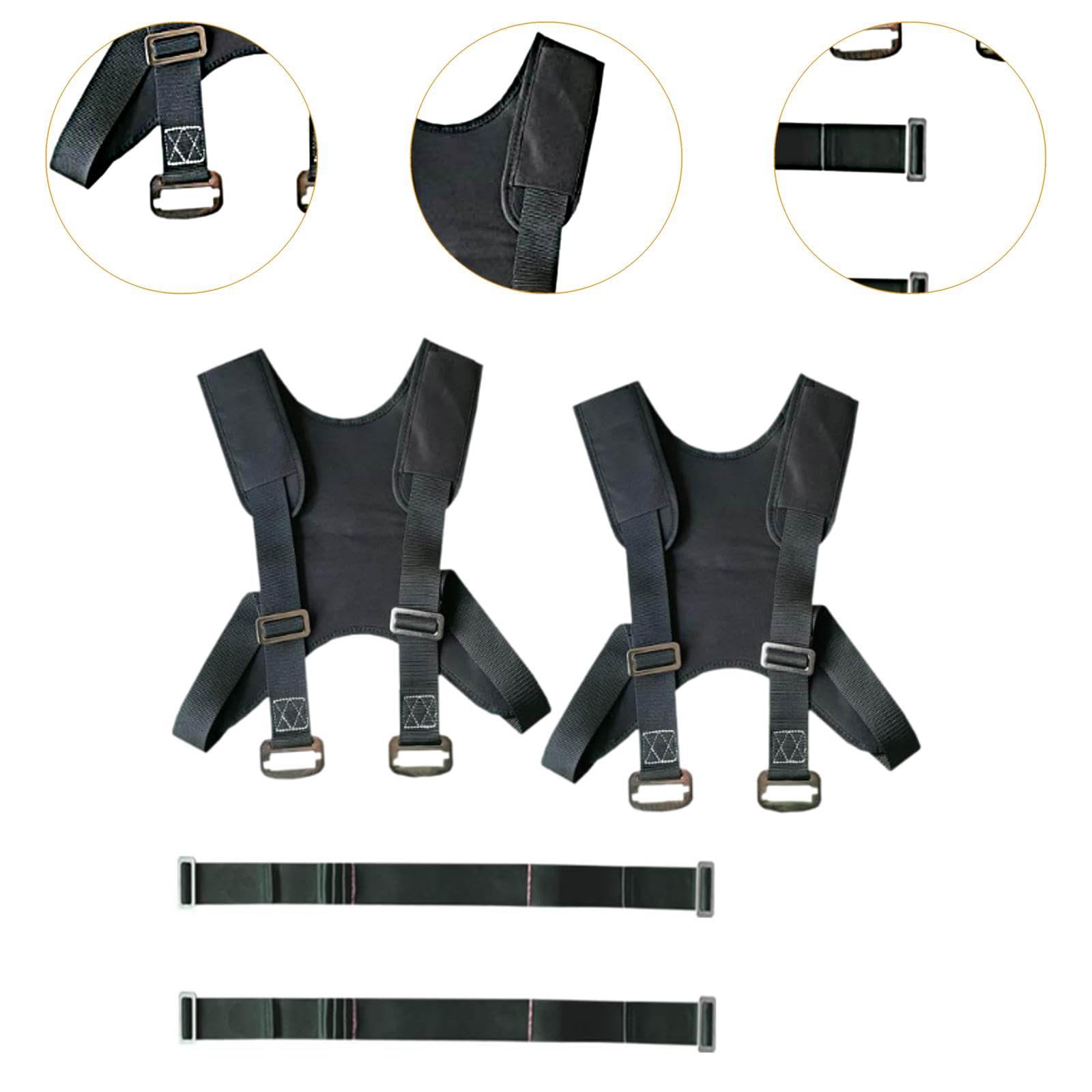 Gralara Möbel-Umzugsgurte-Set, verstellbare Gurte zum Anheben der Schultern für professionelle Umzüge, Schwarz