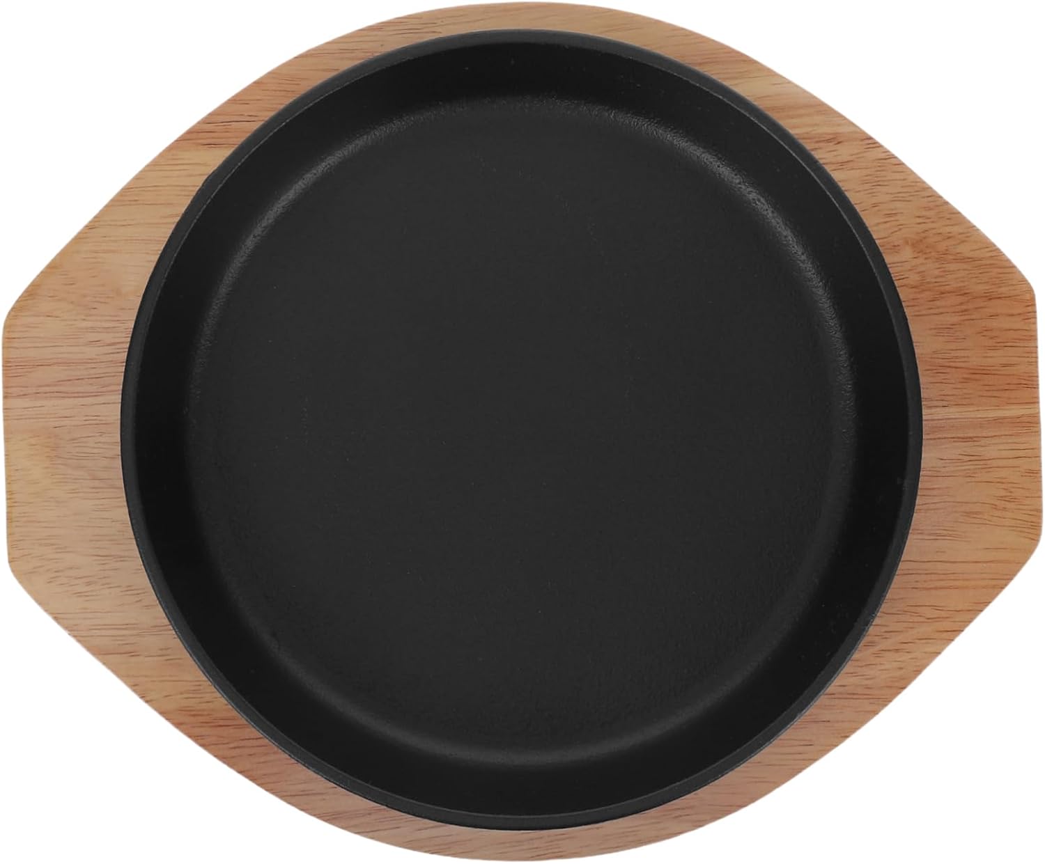 STOBAZA Cast Iron Steak Grill Pan: Round Bbq Plate For Indoor Cooking - Even Heat Distribution For Family Gatherings And Restaurants