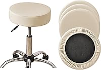 Vista 9 de HAOYONG Juego de 4 fundas redondas para taburetes de bar, impermeables, de poliuretano, fundas elásticas para taburetes de bar, fundas para sillas
