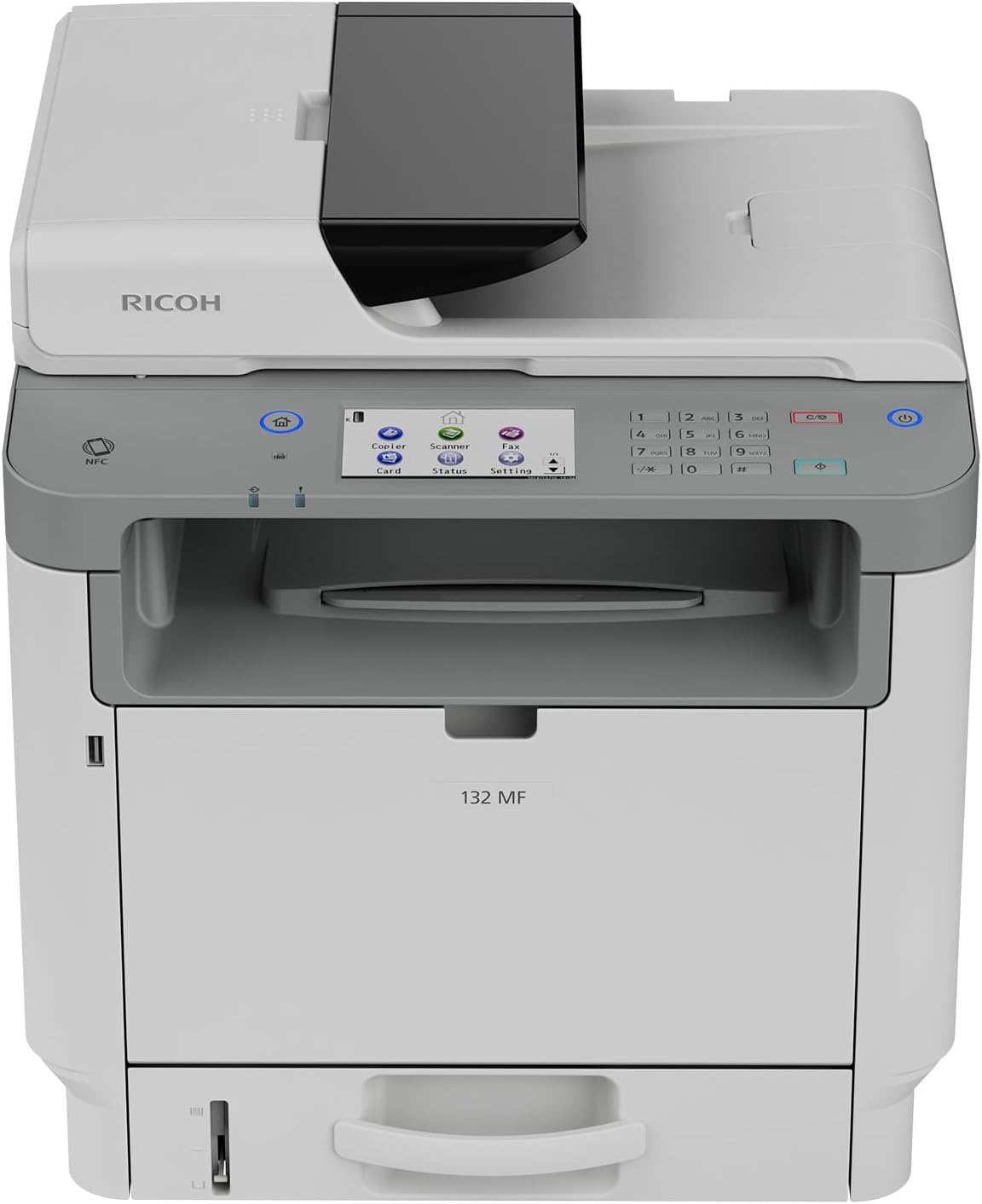 132 MF Black & White Laser All-in-One Printer | 34ppm | Multifunction Copy Scan Fax | Touchscreen | Easy Change Toner | Ethernet, USB | Duplex Printing