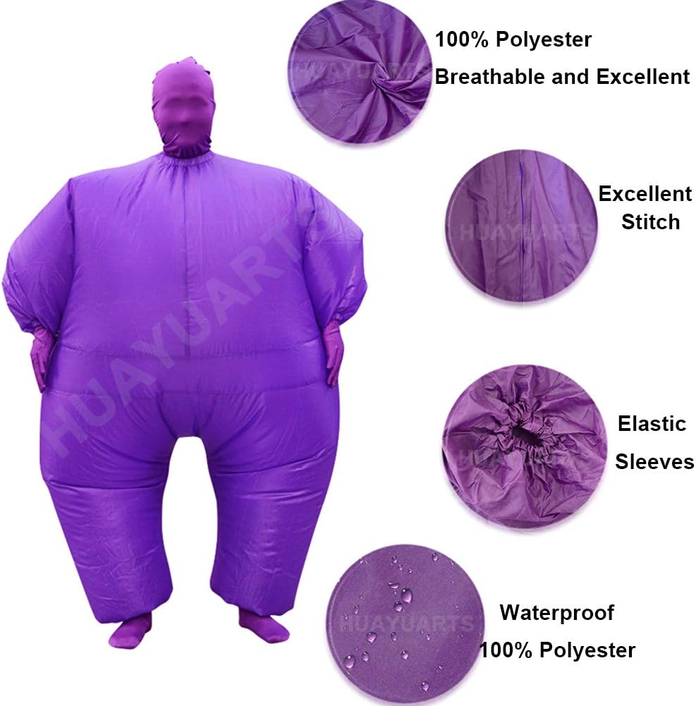 IHGYT Inflatable Masquerade Costume Full body suit Air Blow up Costumes Jumpsuit Suit - Image 2