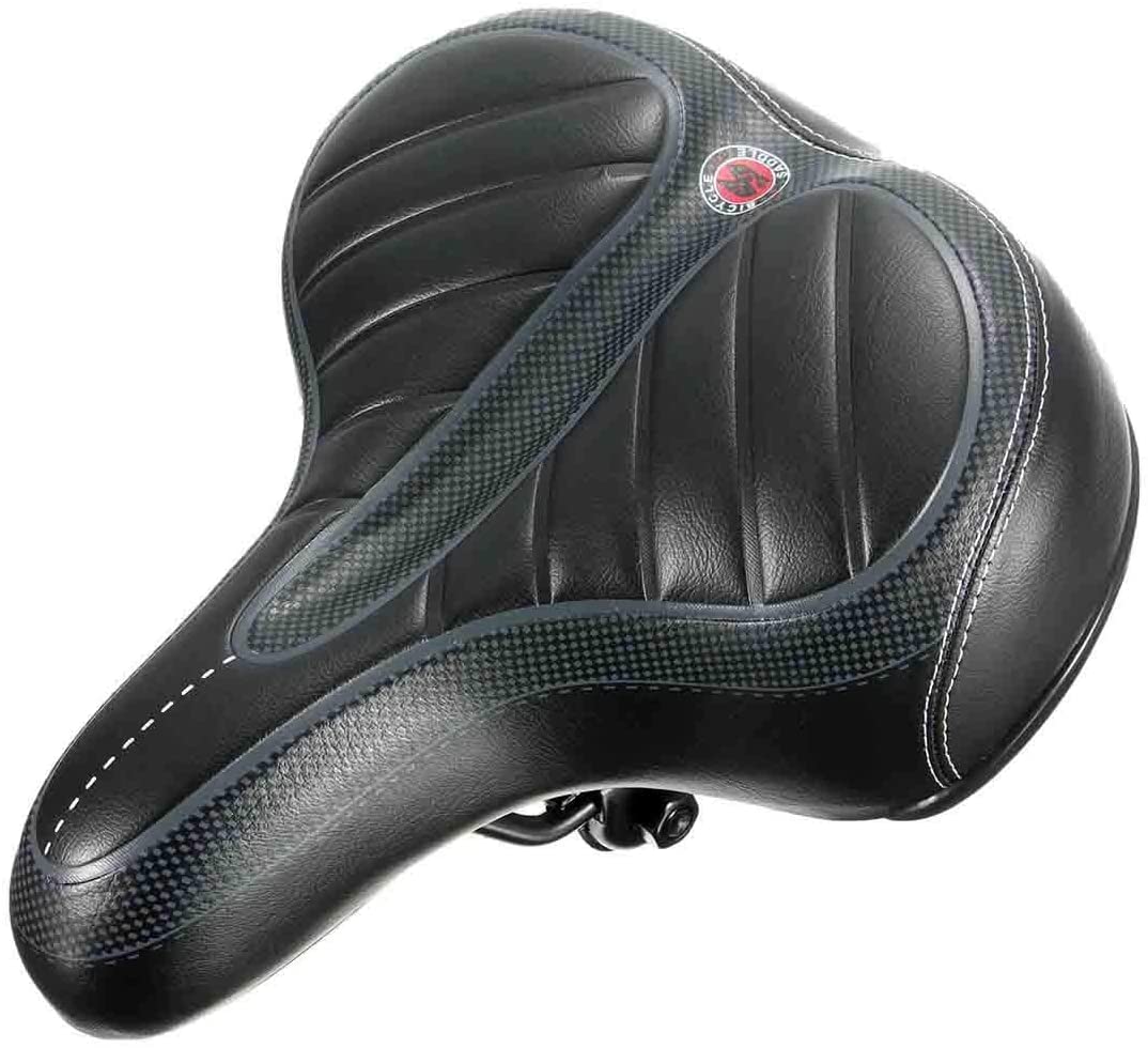 Cojín Extra Para Sillín De Bicicleta | Gel, Ancho Y Grande | Para Cruiser O Bicis De Paseo | Color Negro
