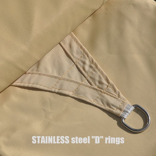 Alion Home 12' X 12' Waterproof Woven Sun Shade Sail In Vibrant Colors (Desert Sand) #TOP2