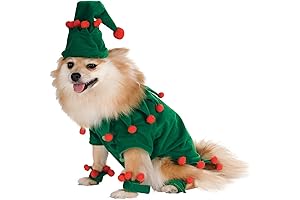 Christmas Dog Elf Costume Outfit: Festive Pet Apparel for Saint Bernards