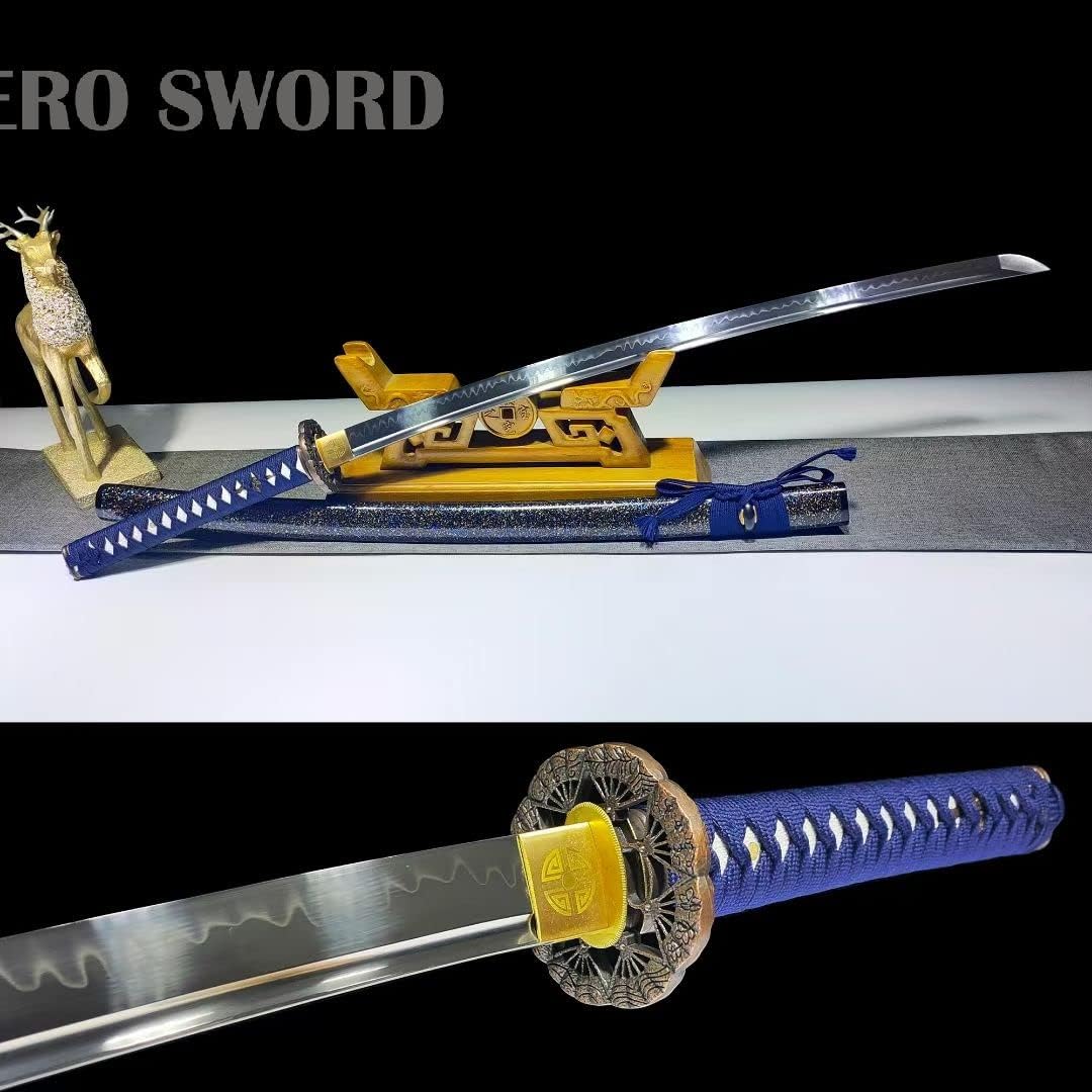 Handmade Razor Sharp Katana Sword Clay Tempered T10 Steel Blade Hand Forded Authentic Japanese Samurai Sword Real Weapon