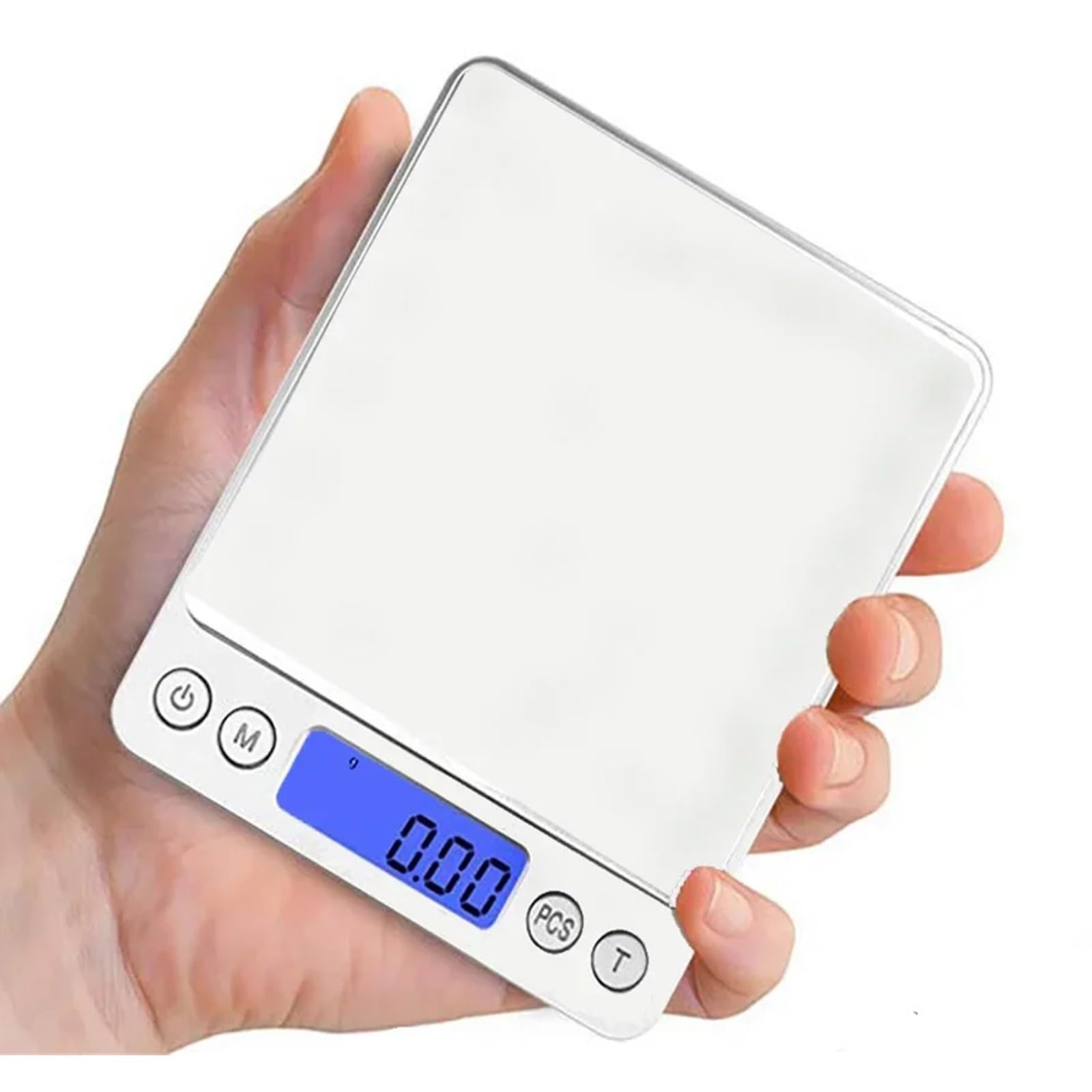 Digital Scales, Digital Scales Balance Precision LCD Personal Jewelry Weighing Gram Pocket Coffee Scale for Kitchen(2kg-0.1g)