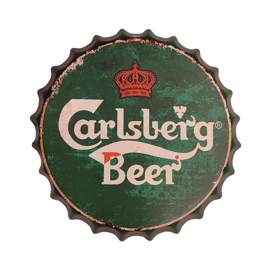 Vintage Bottle Cap Wall Sign - Retro Metal Decor -14