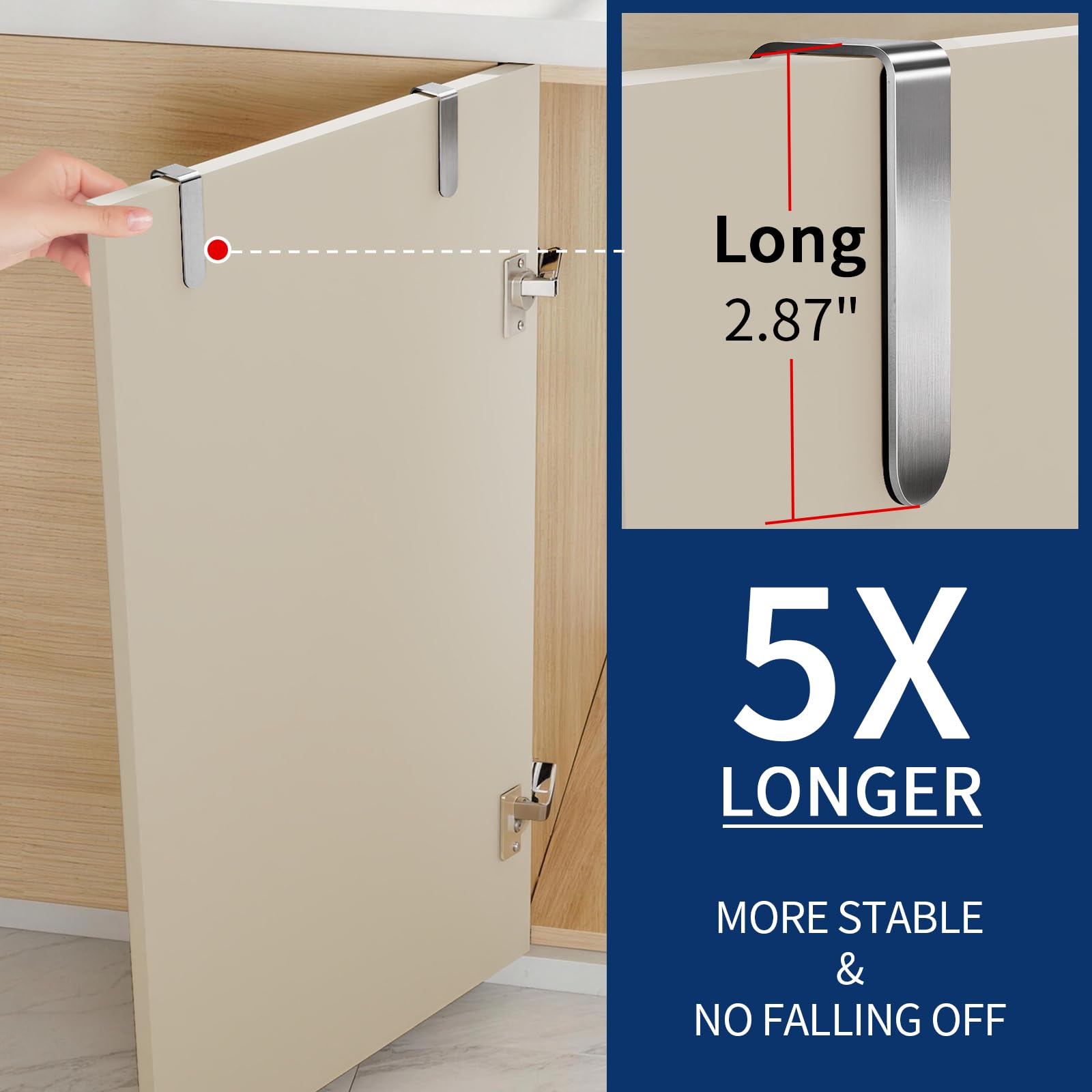 Over Cabinet Towel Holder - Kitchen Towel Rack -2 Over Cabinet Towel Holder - Kitchen Towel Rack -2