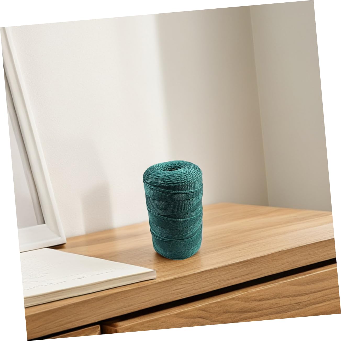TOYANDONA 2 Cuerdas de Nylon Trenzado para Reparación de Redes de Pesca, Resistentes y Ligeras, Ideales para Lagos y Ríos, Color Verde, Pack de 2 Piezas