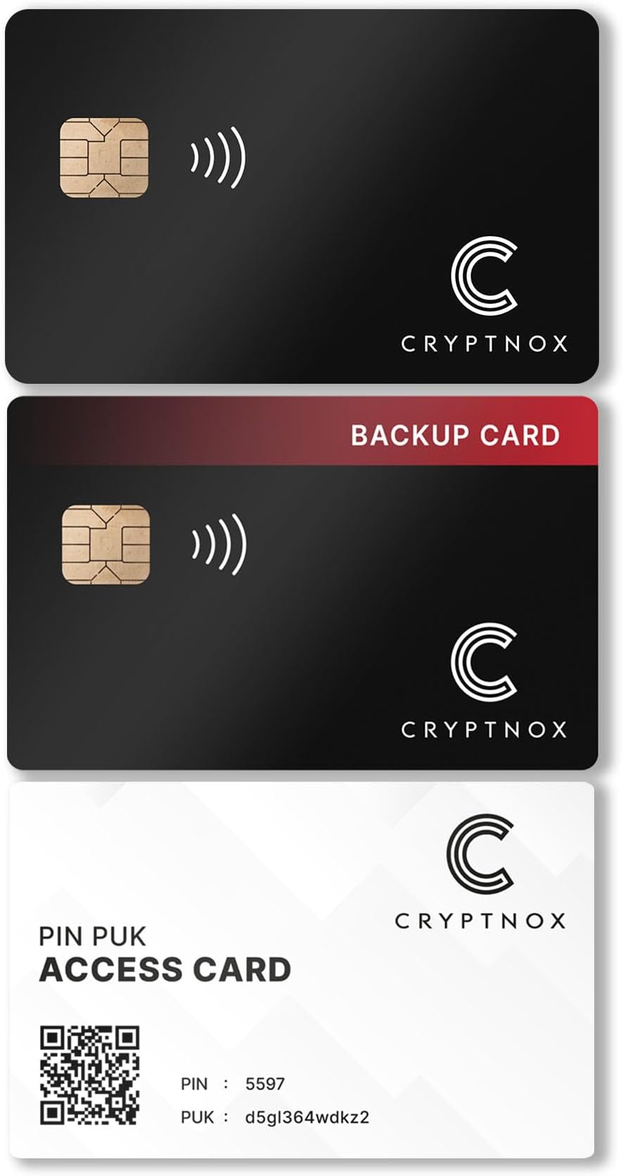 Cryptnox Ultra Secure Crypto Wallet Pack Of 2, Trusted Cold Storage Wallet fo...