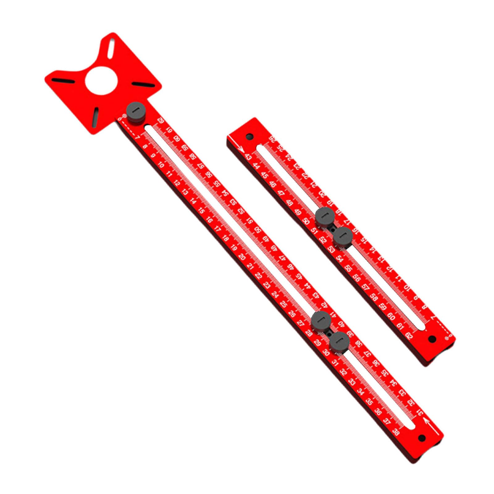 Hzbb With Extension Strip Router Milling Grooves Bracket, Milling Router Guide Circles Cutter For Cutting Routing Small Large Locators Accurate Measurement Tool