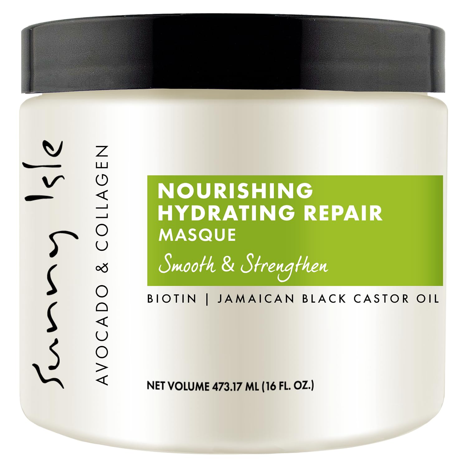 Sunny Isle Avocado & Collagen Nourishing Hydrating Hair Masque 16oz