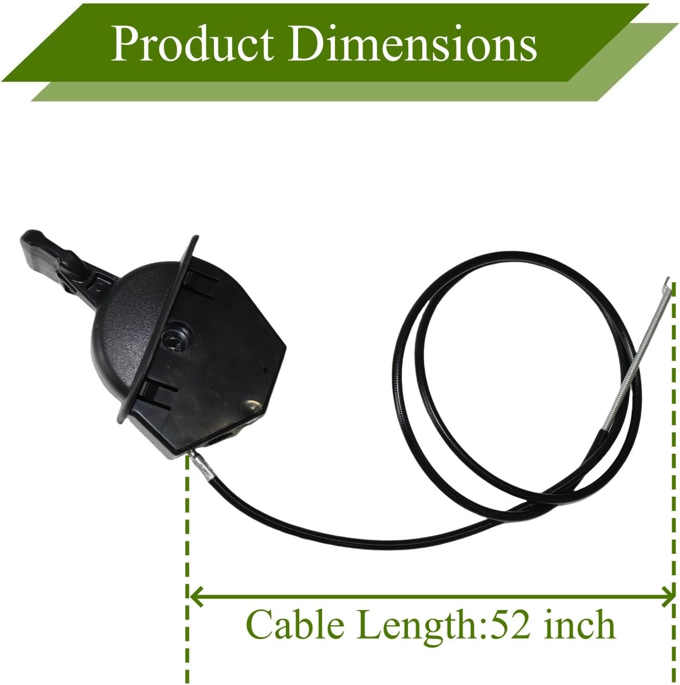 Throttle Cable 746-06891 52'' Compatible With C Cadet ZT1-54 KH FAB ZT1-50 KH FAB ZT1-46 KH FAB ZT1-42 KH FAB Zero-Turn Mower T-Bilt Z54 Z50 Z46 Z42 MTD Replaces 746P06891