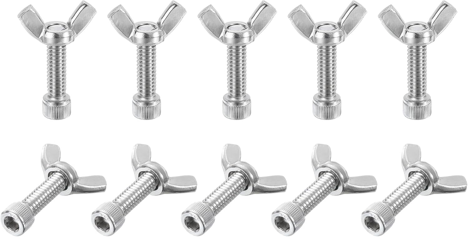 PATIKIL 1" Bat Pins, 10 Sets 304 Stainless Steel Pottery Pins Fits Any Standard Throwing Wheel Head Ceramic Bat, Pottery System Replacement Pins Tool for Pottery Construction Furniture
