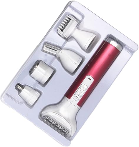 Miniatura 8 de ZJchao para mujeres, 5 en 1 para depilación de dama, impermeable, mini recortadora eléctrica de pelo púbico para piernas, brazo, axila, línea de