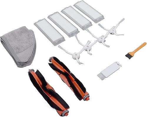 Miniatura 5 de Kit de cepillo de fregona de filtro de barrenda, kit de cepillo de repuesto para mi robot trapeador de vacío 2 Lite 2 Pro MJSTL MJST1S barredora