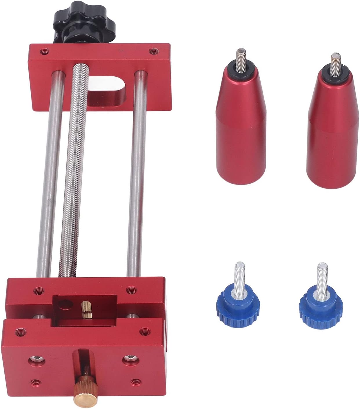 Manual Pusher Guide Clamp Woodworking,Universal Fence Clamp,Woodworking Tenoning Safety Clamp Aluminum Alloy Manual Pusher Guide Clamp for Router Table Saw