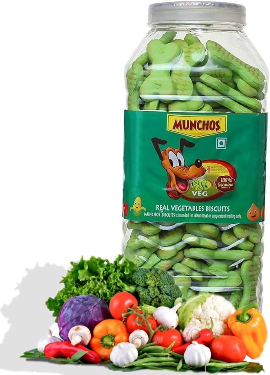 MUNCHOS Real Veg. Dog Biscuits 1 kg