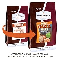 Vista 3 de Fresh Roasted Coffee, Decaf Hazelnut Flavored Coffee, 2 lb (32 oz), Medium Roast, Kosher, Whole Bean