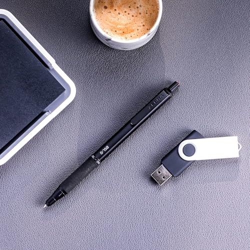 Zebra Caneta de gel retrátil Pen G-750, barril de latão preto, ponta média, 0,7 mm, tinta preta, pac