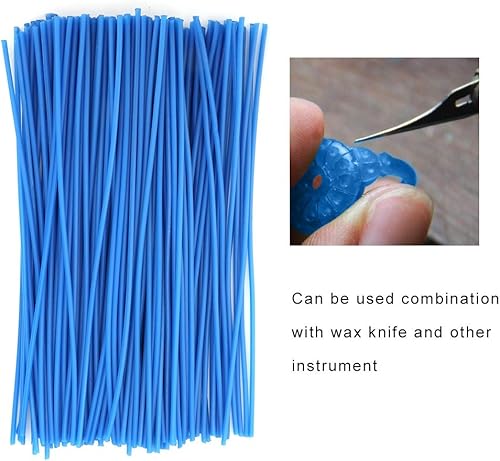 Miniatura 4 de Hapivida Líneas de cera de fundición, alambre redondo de cera de 0.118 pulgadas, línea de cera de joyería, modelado de joyería, herramienta de