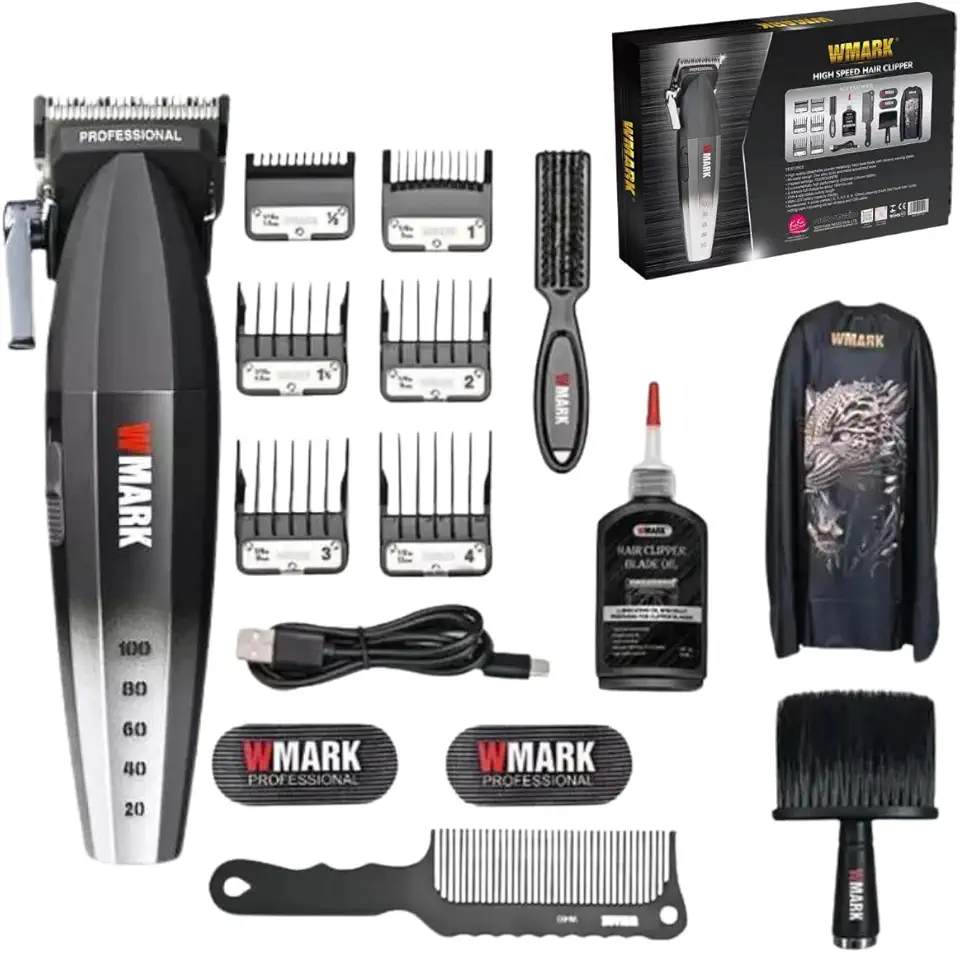 Kit Máquina De Cortar Cabelo Wmark NG-2038 Bivolt