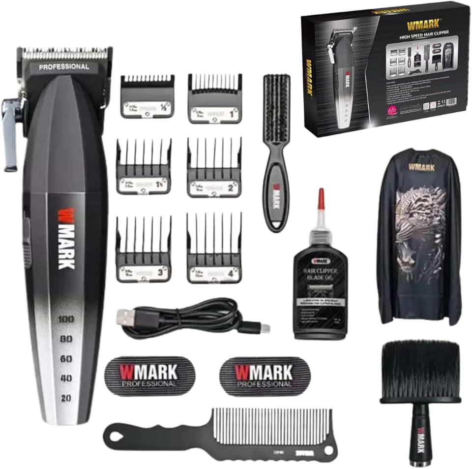 Kit Máquina De Cortar Cabelo Wmark NG-2038 Bivolt