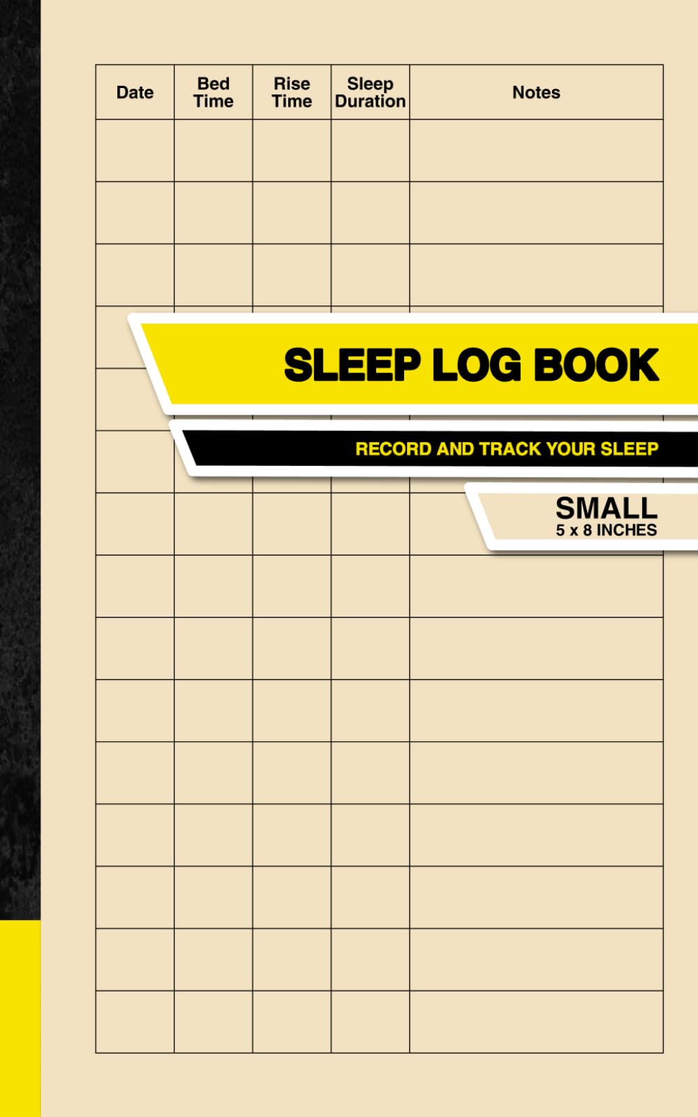 Sleep Log Book: Record and Track Your Sleep | Small