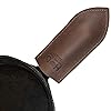 Hide & Drink, Cast Iron Hot Handle Cover (Small), Skillet Panhandle Grips, Frying Pan, Heat Protection, Kitchen Essentials, Full Grain Leather, Handmade, Bourbon Brown