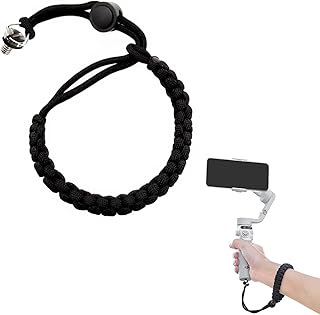 [SHEAWA] for DJI Osmo Mobile 8/7P/7/6/SE/Insta360 Flow2 Pro ハンドストラップ 腕ストラップ 手首 ナイロン 頑丈 落下防止 長さ調整 腕にかける アクセサリー
